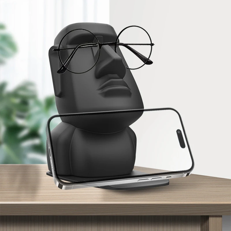 Creative Avatar 3-in-1 Multi-functional Mobile Phone Tablet Stand Piggy Bank Eyeglass Frame Dormitory Decoration