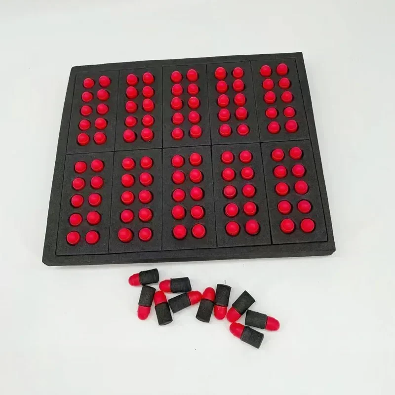 B100pcs 7*1.6mm رغوة إيفا المطاطية الناعمة الهوائية (ليست البلاستيك الصلب) كرات الطلاء Airsoft Shot #2