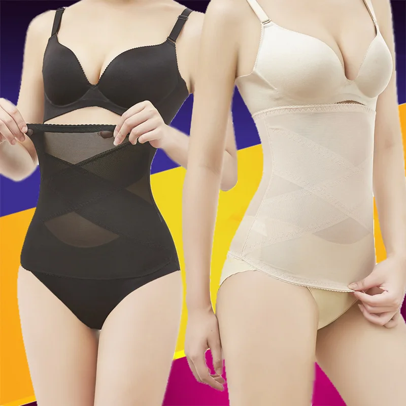 Comfort Compression Waist Trainer Band Soft Elastic Abdominal Wrap Slim Shapewear Belt for Women Postnatal Tummy Recovery Daily