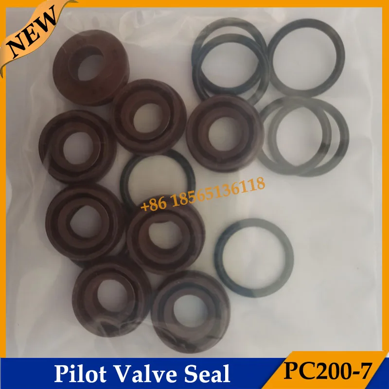 

Factory Price PC200-7 Pilot Valve Seal Kit for Kmoatsu Excavator PPC PC200-7 Joystick Oil Seal Repair Kit