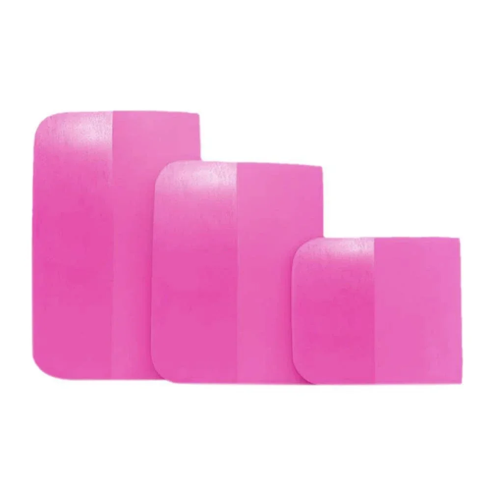 

3 шт. розовый скребок из ТПУ PPF, Оксфордский скребок для автомобильной одежды, прозрачная пленка, виниловая упаковка, краска, защитная пленка, инструменты
