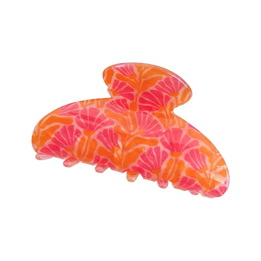 Elegant Colorful Flower Hair Claw Acrylic Headwear Hair Claw Clip Hair Accessories Headdress Acrylic Shark Clip Girl