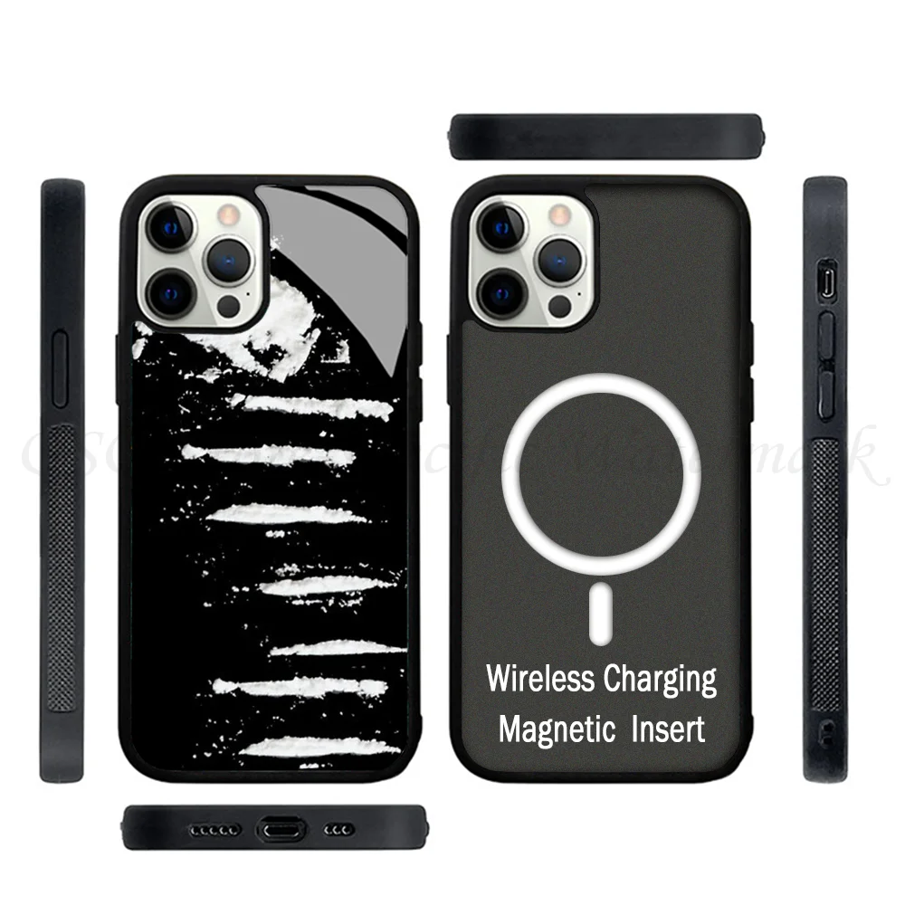 Cocaine 2 Phone Case Strong Magnetic For IPhone 15 14 13 Pro Max 11 12 Mini Alex Mirror For Magsafe Wireless Charging Cover