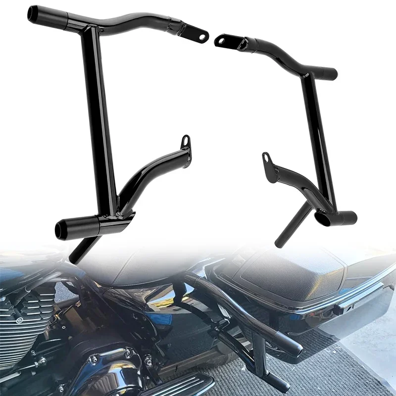 

Motorcycle Accessories Saddlebag Guards Rear Crash Bars For Harley Touring Electra Street Glide Road King FLHT FLHX FLTRX 09-24