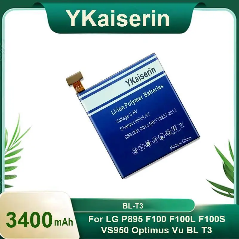 

Для LG P895 F100 F100L F100S VS950 Optimus VU BL T3 BL-T3 аккумулятор мобильного телефона с продленной производительностью 3400 мАч