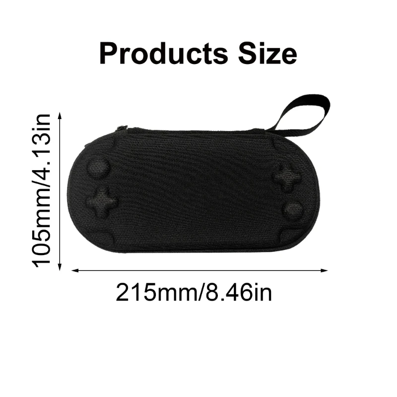 for Odin2 Handheld Game Consoles Scratchproof Carrying Case Shockproof Storage Bag Hard Case with Mesh Pocket Dropship