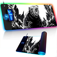 Wireless Charging Desk Pad for Computer Mouse Pad Gamer 900x400 RGB Anime Mousepad Xxl Table Mats Deskmat Mouse gamer Mausepad