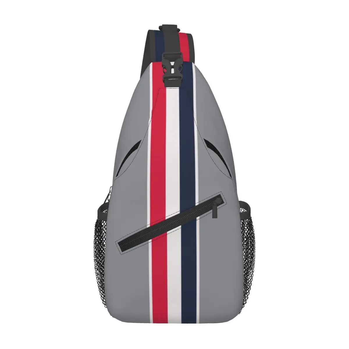 Thom-Stripes Red White Navy TB Sling Chest Bags Crossbody Shoulder Backpack Outdoor Sports Daypacks Fashion Bag