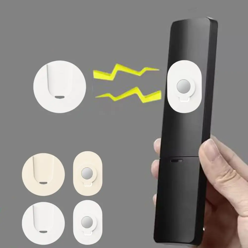 

5 Set Plastic Remote Control Magnetic Sticker Punch Free Anti-Lost Socket Fixer Plug Hook Space Saving Wall-Mounted