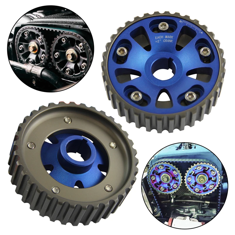 

Racing Cam Gear Pulleys for Honda Civic Del Sol 92-95 Si EG 92-94 EK 95-98 Type-R 97-00 B16 Acura Integra Type R B18C