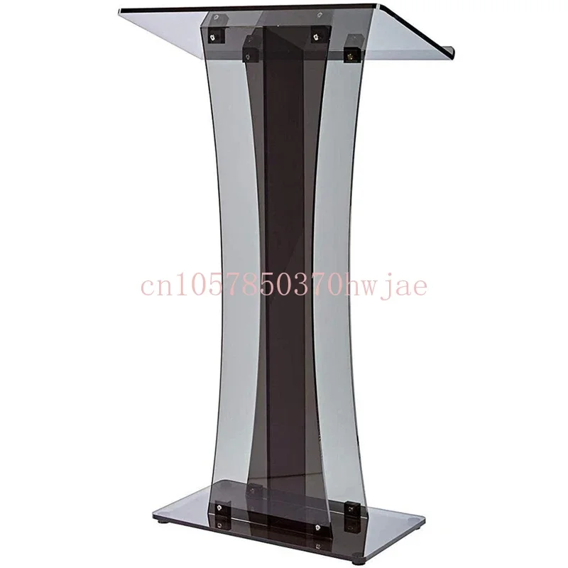 Acrylic Plexiglass Conference Podium Black Acrylic School Podium