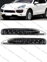 For Porsche Cayenne 2011-2014 Car Light DRL Front Bumper Daytime Running  Light Day Light LED Fog Lamp 95863118100 95863118200