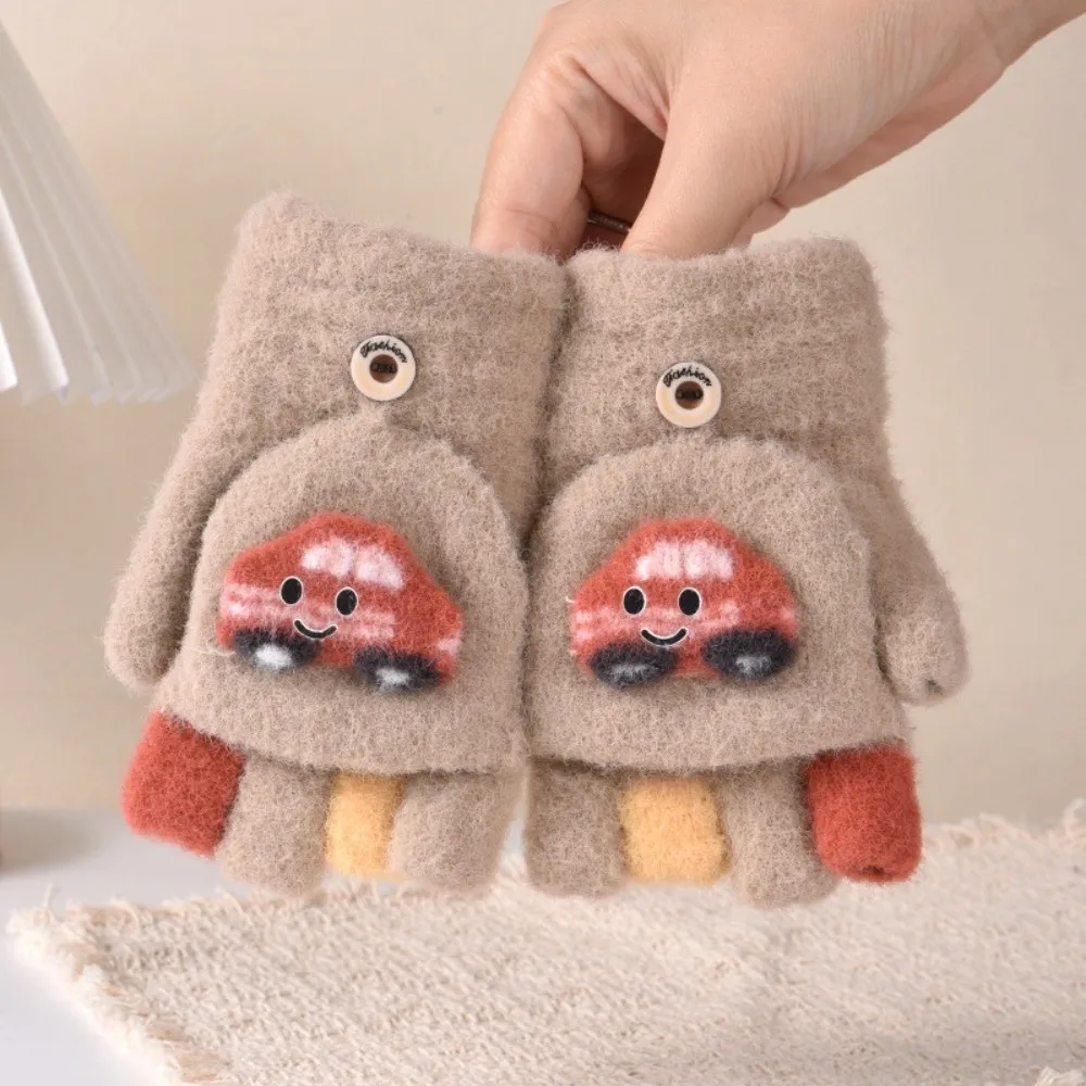 Cute Children Cartoon Gloves Warm Thickened Kids Winter Gloves Windproof Touch Screen Toddler Warm Gloves Baby