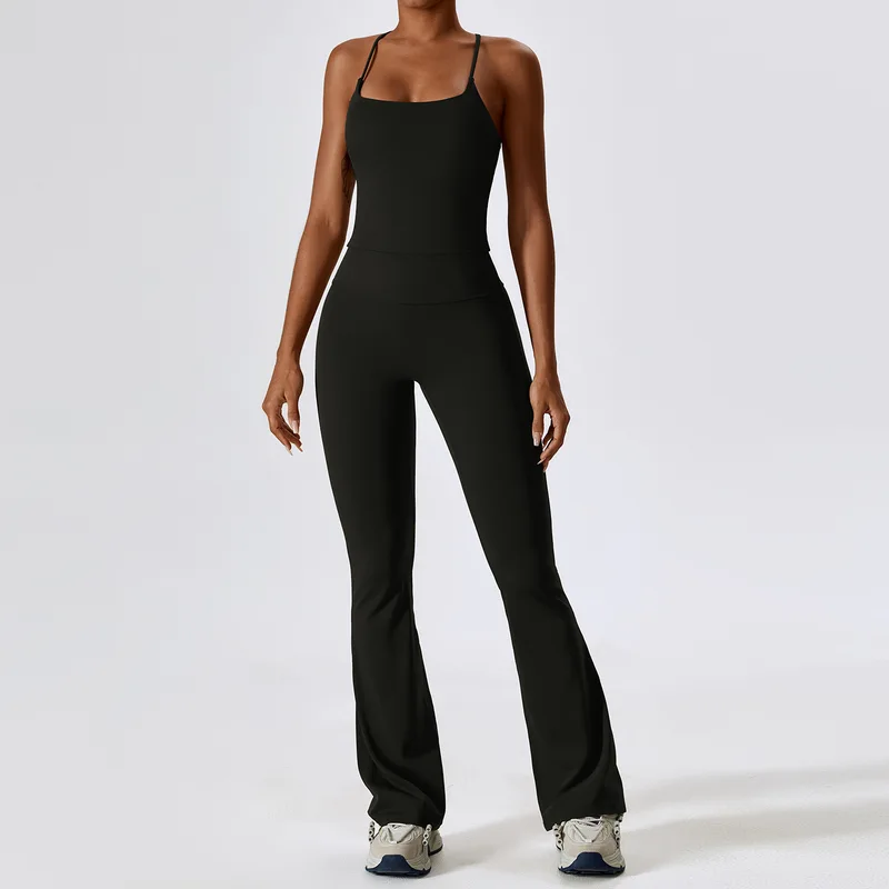 Conjunto de Yoga Feminino sem Costura com Top de Manga Longa e Legging — foto 3