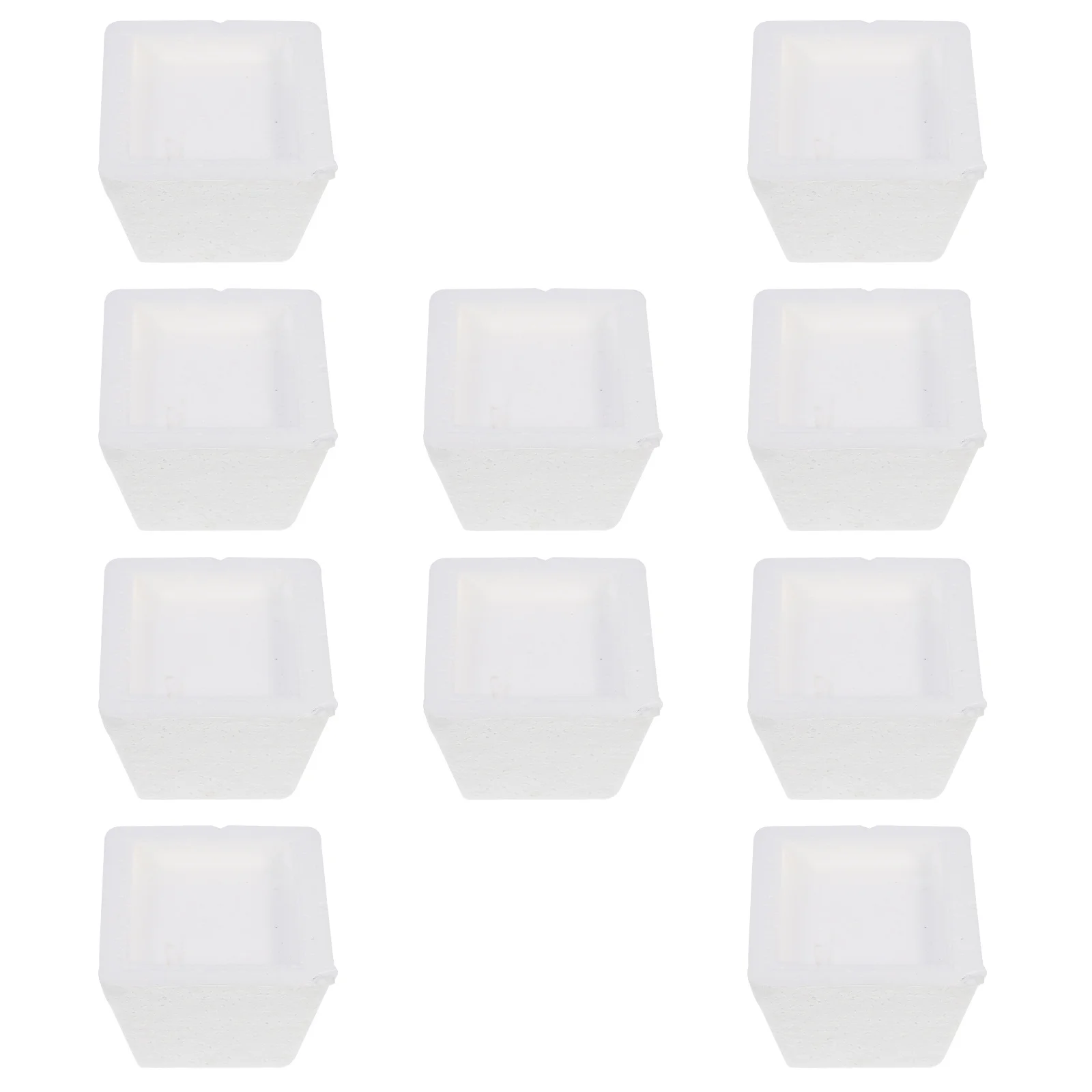 

10Pcs Flowerpot Base Paintable Foam Square Shape DIY Flower Pot Holder Preschool Craft Supplies Flower Arranging Cushion