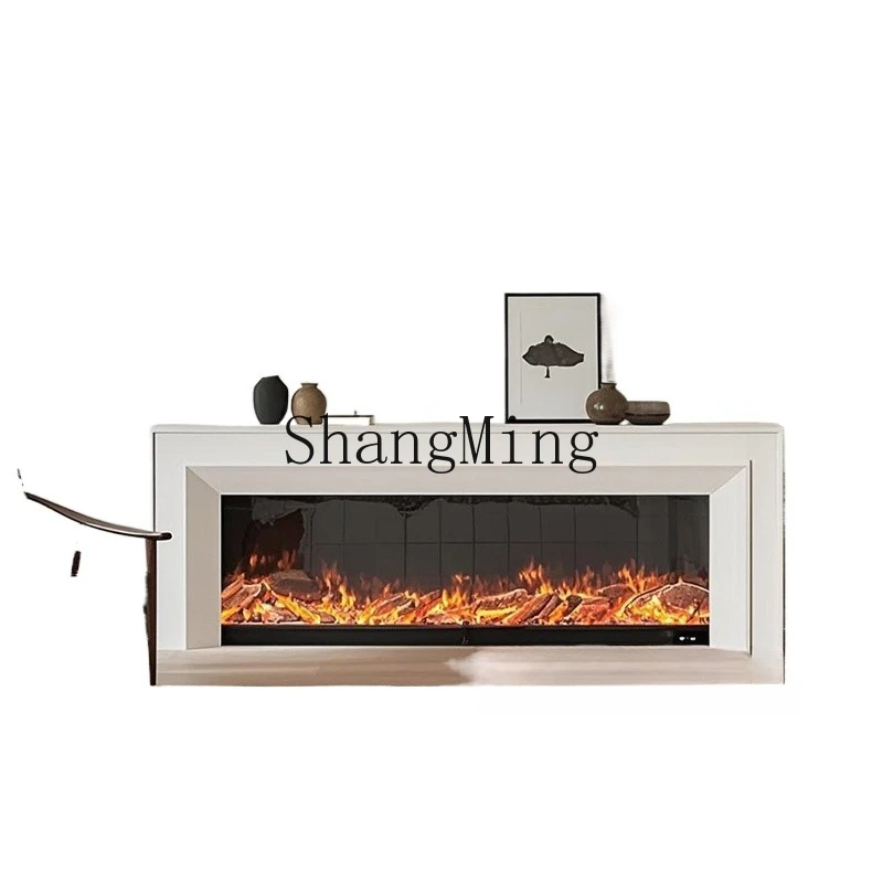

ZYY electronic fireplace simulation flame TV cabinet embedded decorative cabinet heater
