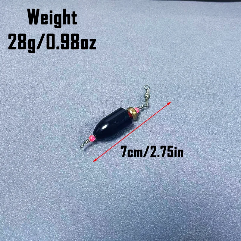 Plomos Carolina Rig de latón 28g – No tóxicos para pesca con vinilo - imagen 2