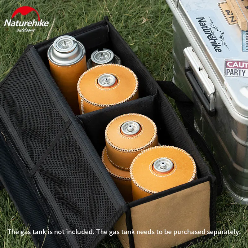 Naturehike Outdoor 5 Types Gas Tank Leather Case Ultralight Durable Protect Jar Camping BBQ Gas Tank Leather Set Picnic Tools