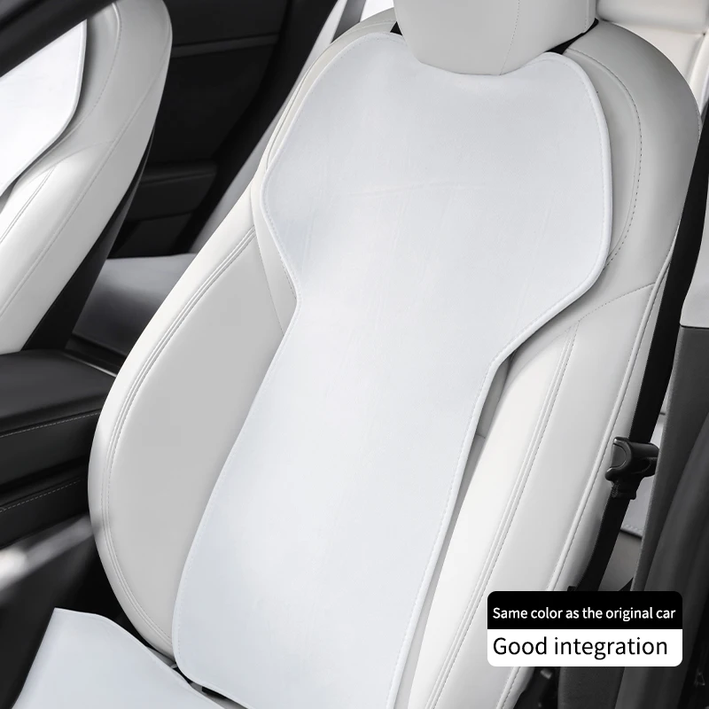 white seat cover For Tesla Model 3 2018-2023 2024/Model Y flannel seat protection cushion Anti-dirty non-slip seat cushion