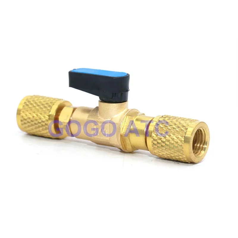 

1/4" air conditioning refrigeration ball valve Vacuum gauge pressure valve ehicle fluoridize connector