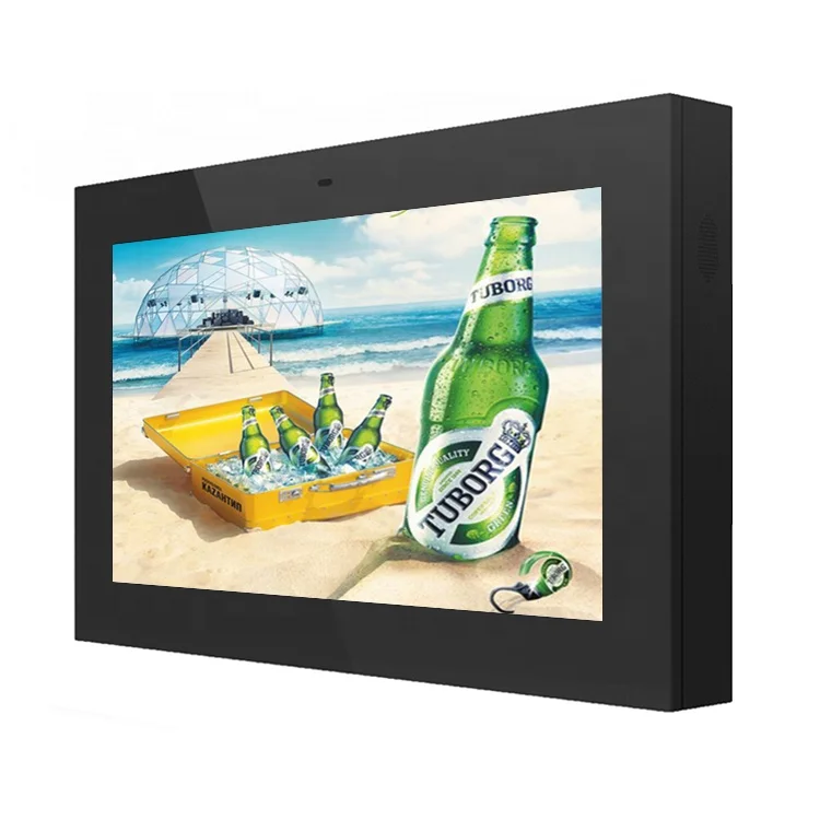 Sun protection and explosion-proof high brightness wall mounted outdoor digital signage lcd advertising display guangzhou