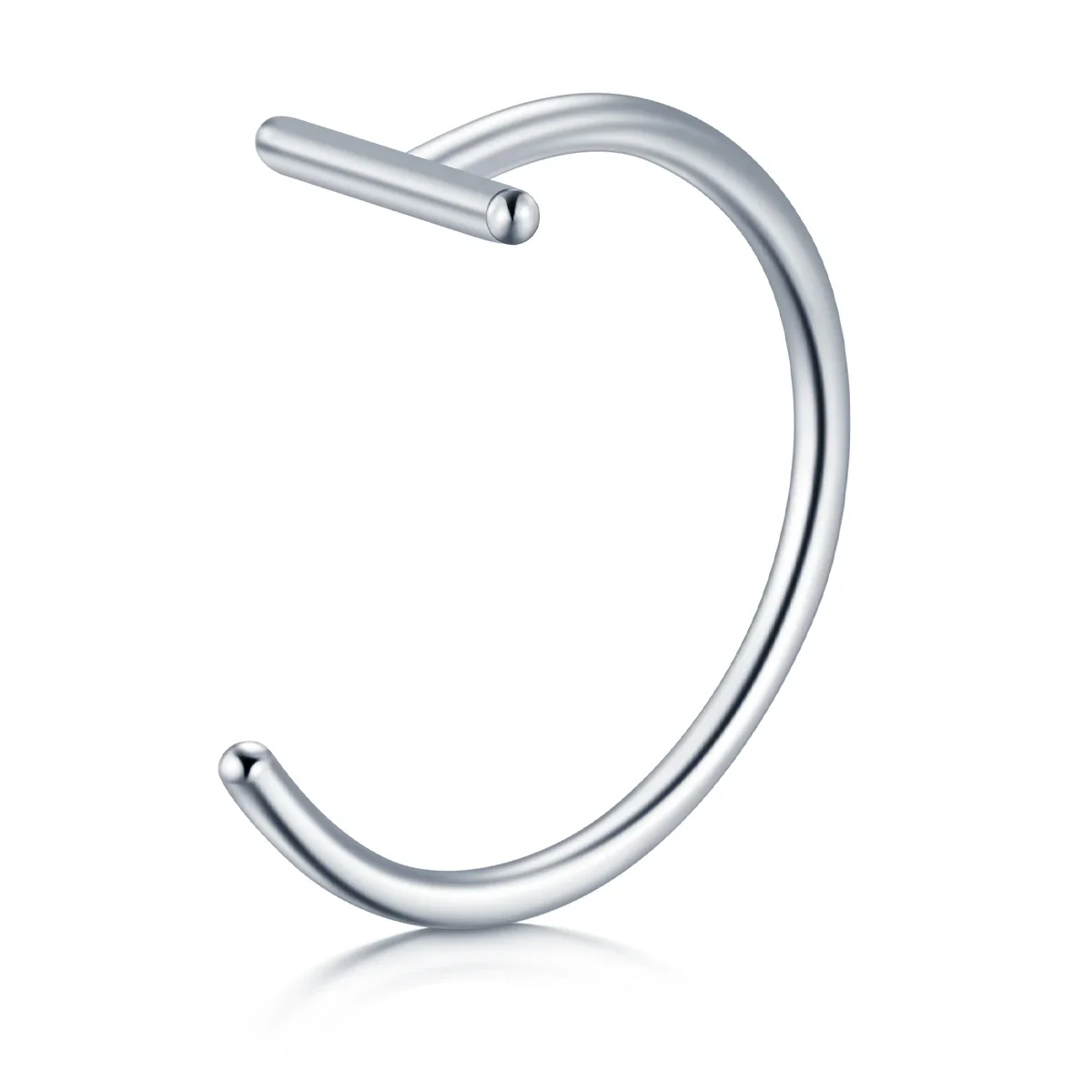 1 قطعة حلقات ثقب الشفاه وهمية الأنف الأنف الدائري الحاجز كليب على حلقة الفم وهمية ثقب الجسم كليب هوب