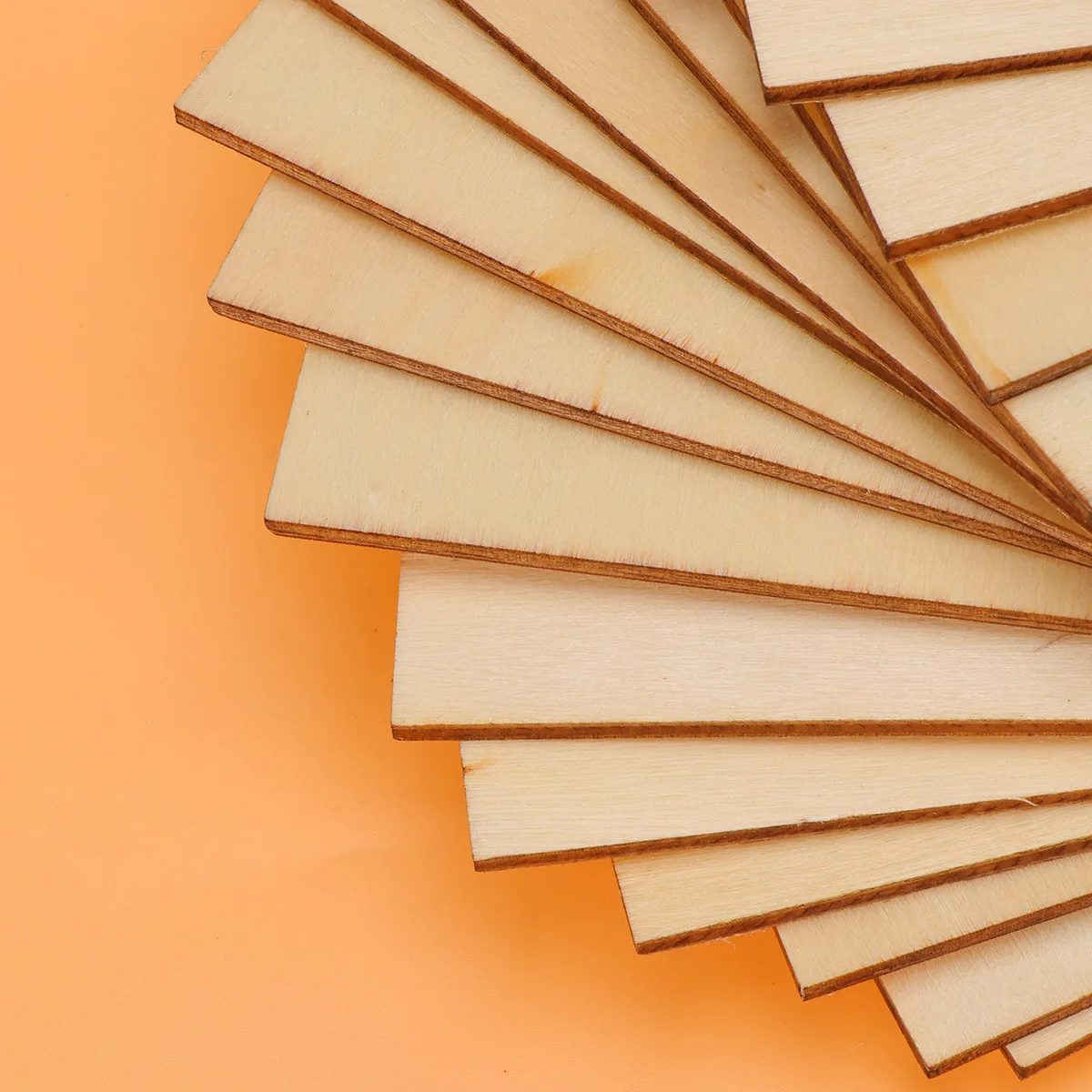 

36Pcs 12.7x12.7cm Wooden Slices DIY Handicraft Accessories Rectangular Shaped Environmental Wood Chips Home Decor Christmas