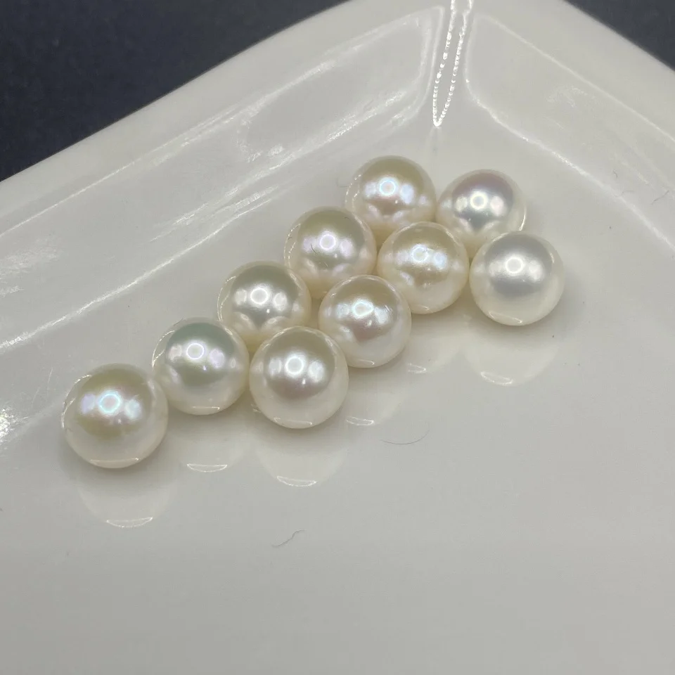 

4A натуральный пресноводный жемчуг, оптовая продажа, круглый свободный жемчуг без отверстий для DIY ювелирных аксессуаров 2/3/4/5/6/7/8/9/10/11 мм
