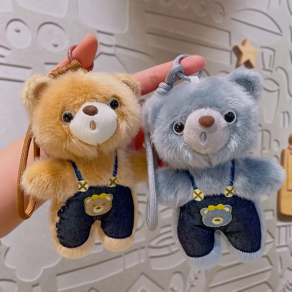 

PP Cotton Bear Plush Pendant Cartoon Cotton Plush Little Bear Pendant Soft Animal Little Bear Doll Key Ring