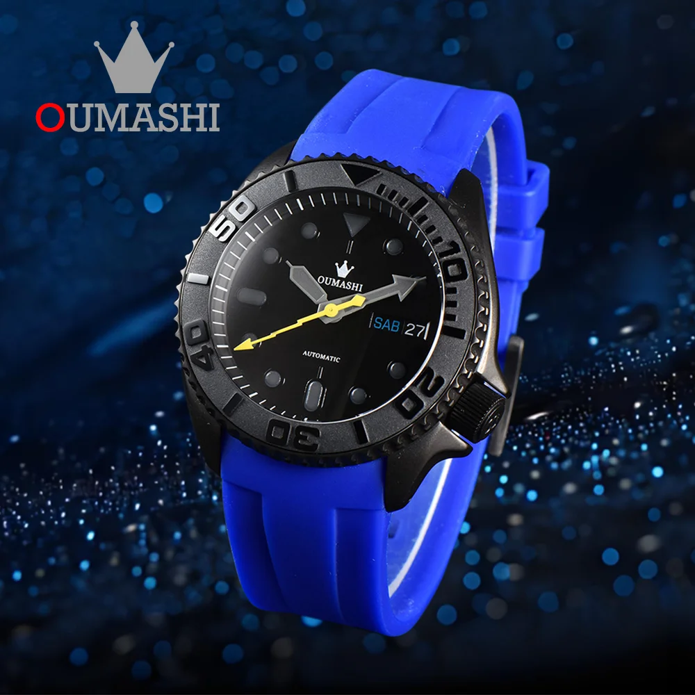 OUMASHI Quartz Watch SKX007 Automatic NH35/NH36 Movement Sports Style Watch Sapphire Glass Stainless Steel Waterproof Watch