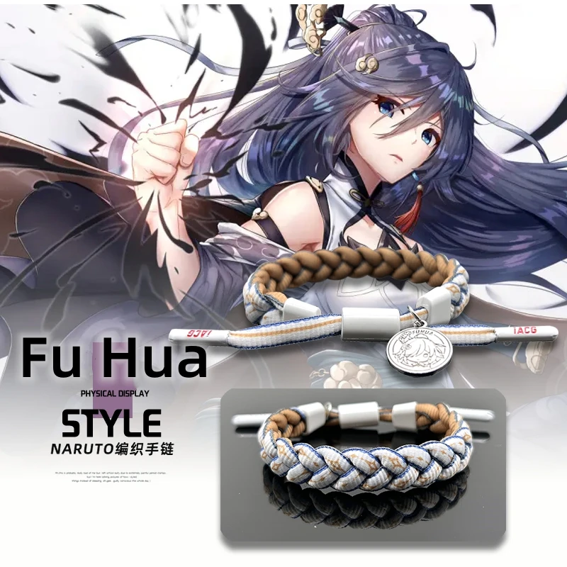 Mihoyo Honkai Impact 3 Bracelet Fu Hua Elysia Mobius Palatinus Equinox Braided Rope Wristband Fans Gift