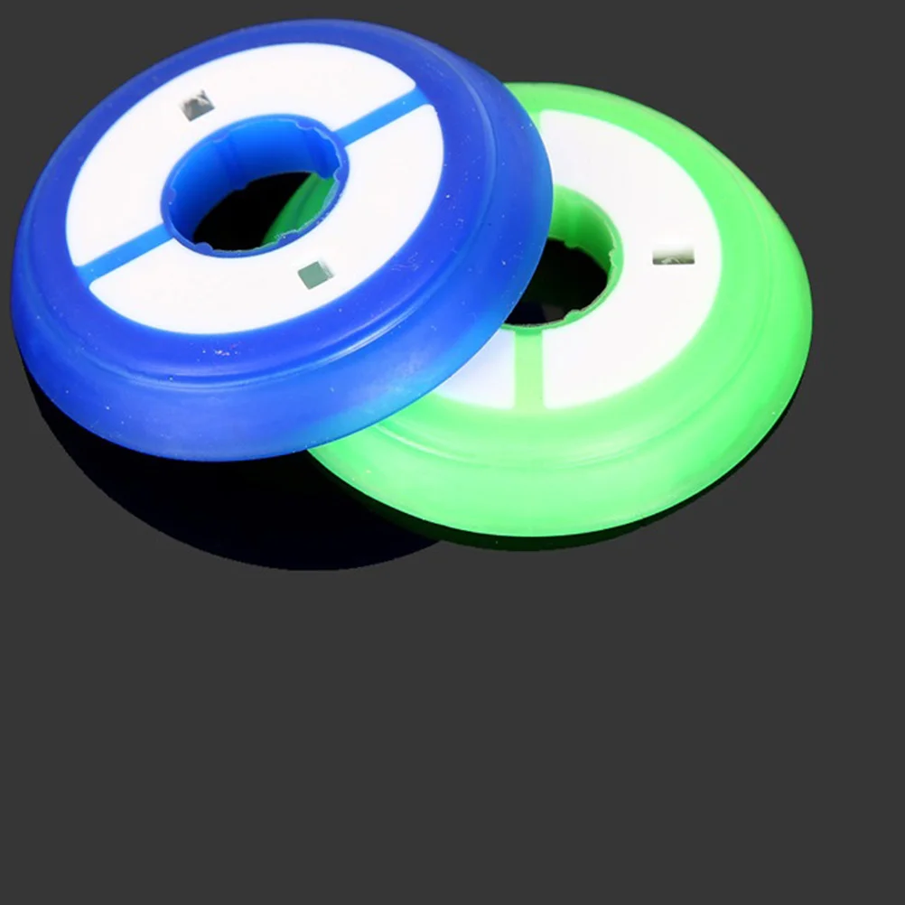 

10Pcs Fishing Line Bobbin Silicone Multi-Color Rotary Spool Box Large Size Shock-Resistant Fishing Tackle Gear for Line