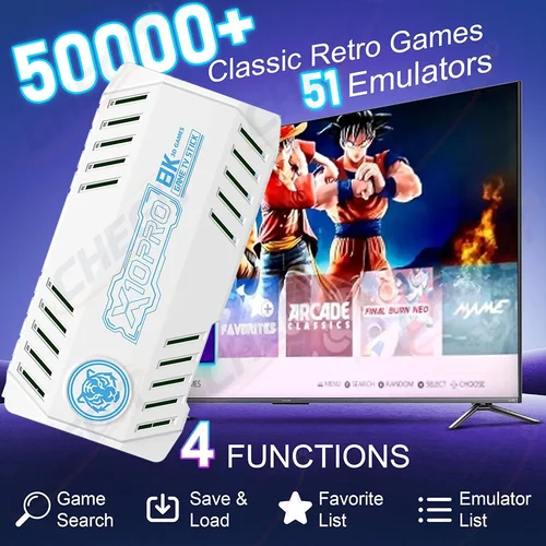 Imagen 2 del producto 2026 nuevo X10 Pro 128G 50000 + Game Stick 4K Video TV consola de juegos inalámbricos Gamepads Videojuego/64G 20000+ juegos Arcade clásicos