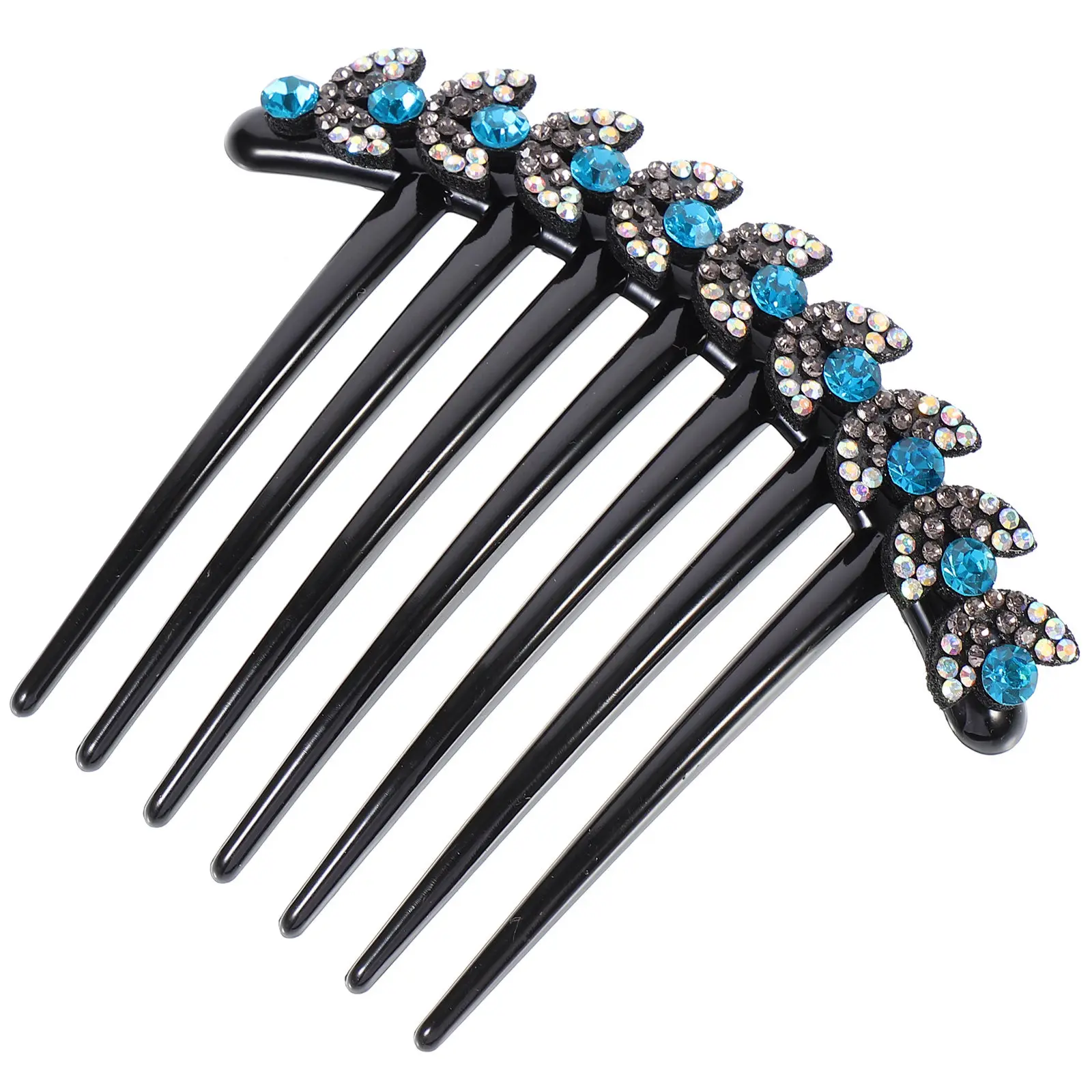 

Rhinestone Hairpin Comb Unique Shape Anti-Skid Hair Fork for Women Girls Long Thick Hair Styling Accessories Hairpin Fork Stick