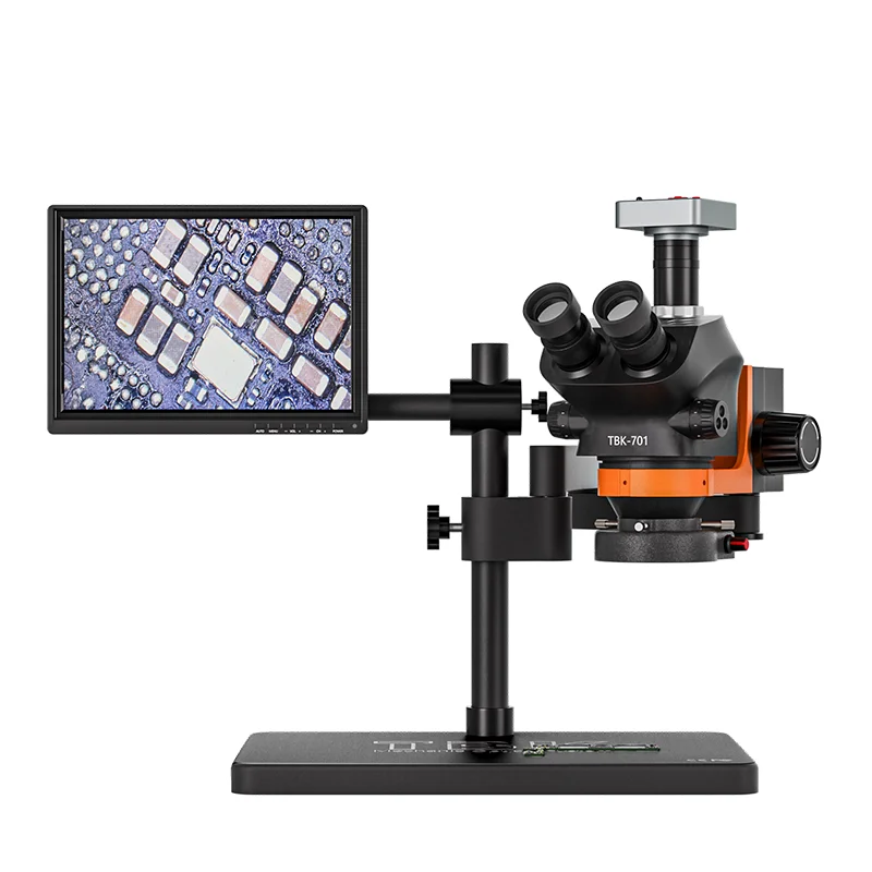 701 HD 48 Million Pixels Trinocular Microscope Mobile Phone Repairing For Motherboard Soldering BGA Rework Station Machine