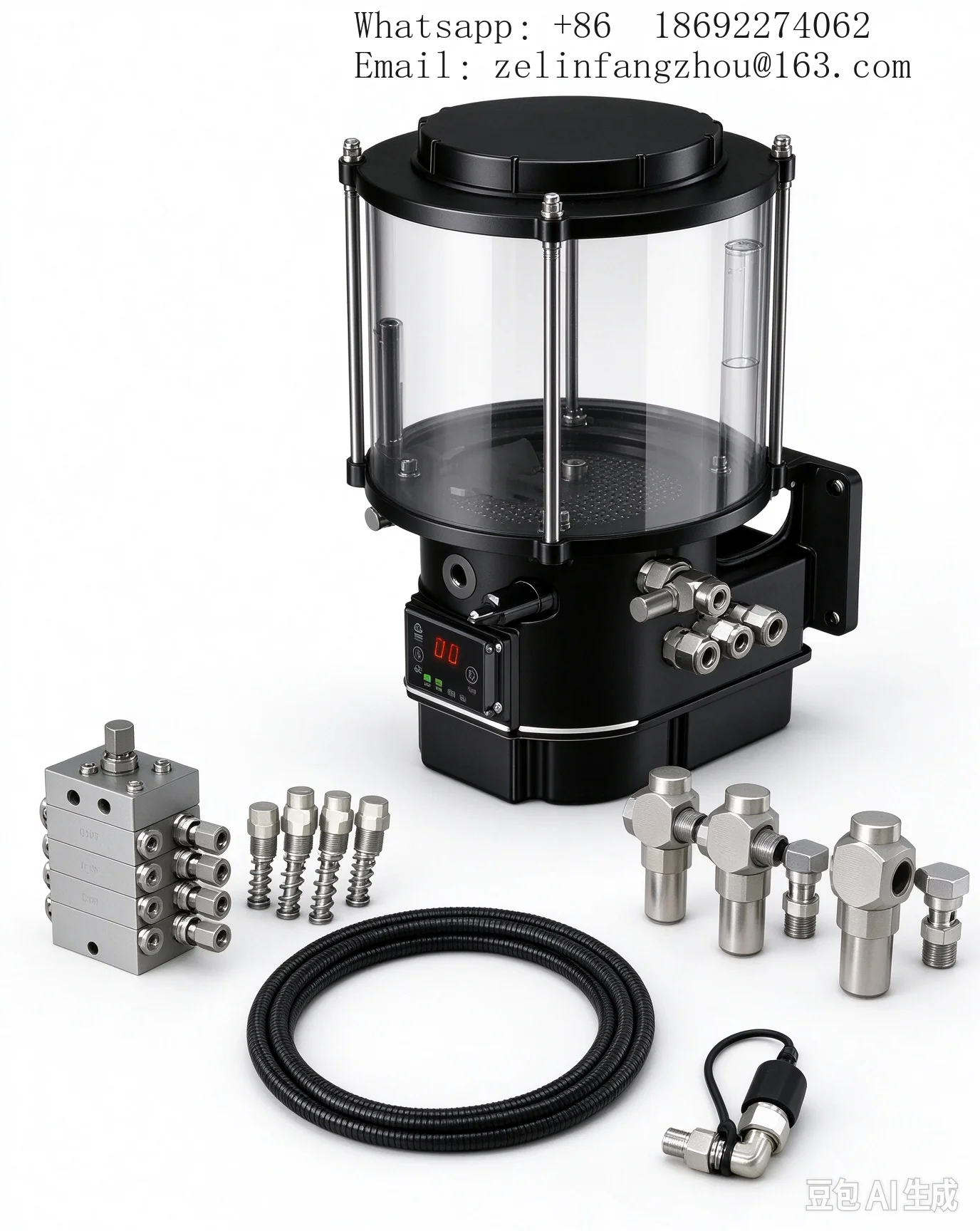 Industrial Auto Lubrication System P203 Replacement for Construction Mining Machinery 24V Grease Pump Heavy Duty Pro