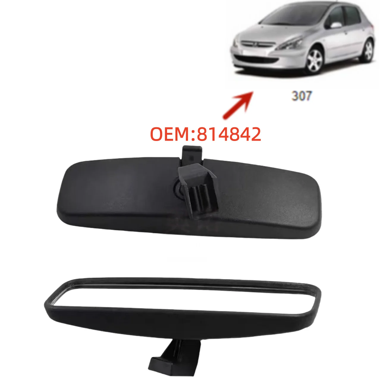 

814842 For Peugeot Citroen Renault 106 205 206 207 306 307 Rearview mirror
