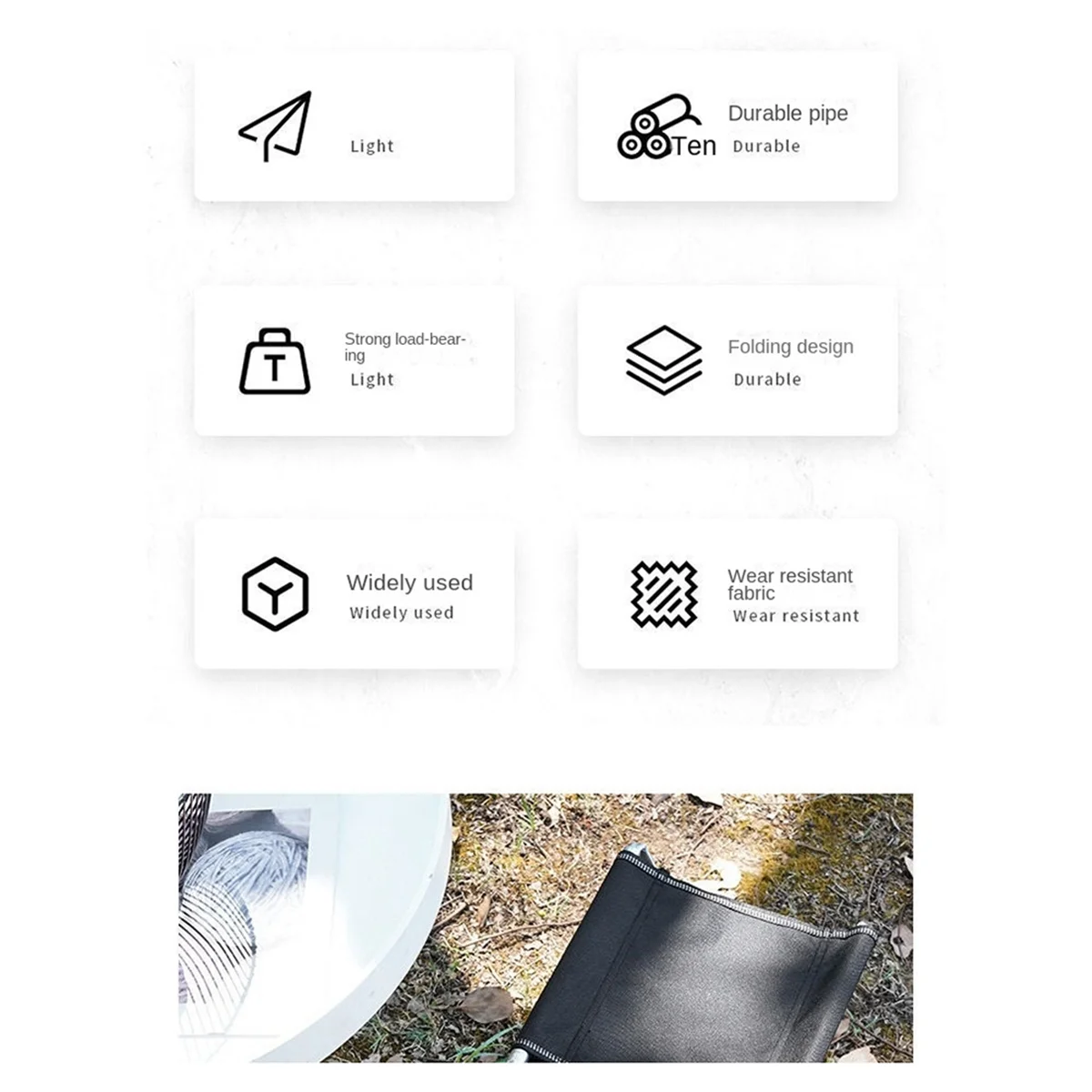 N38R_Outdoor-Klapphocker, tragbarer Hocker, extra groß