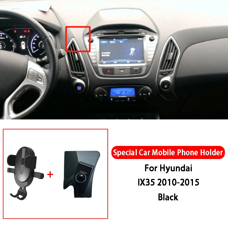 Car Cell Phone Holder For Hyundai IX35 Elantra Tenth Generation Sonata Gelesta Santafe Air Vent Mount Mobile Phone Bracket