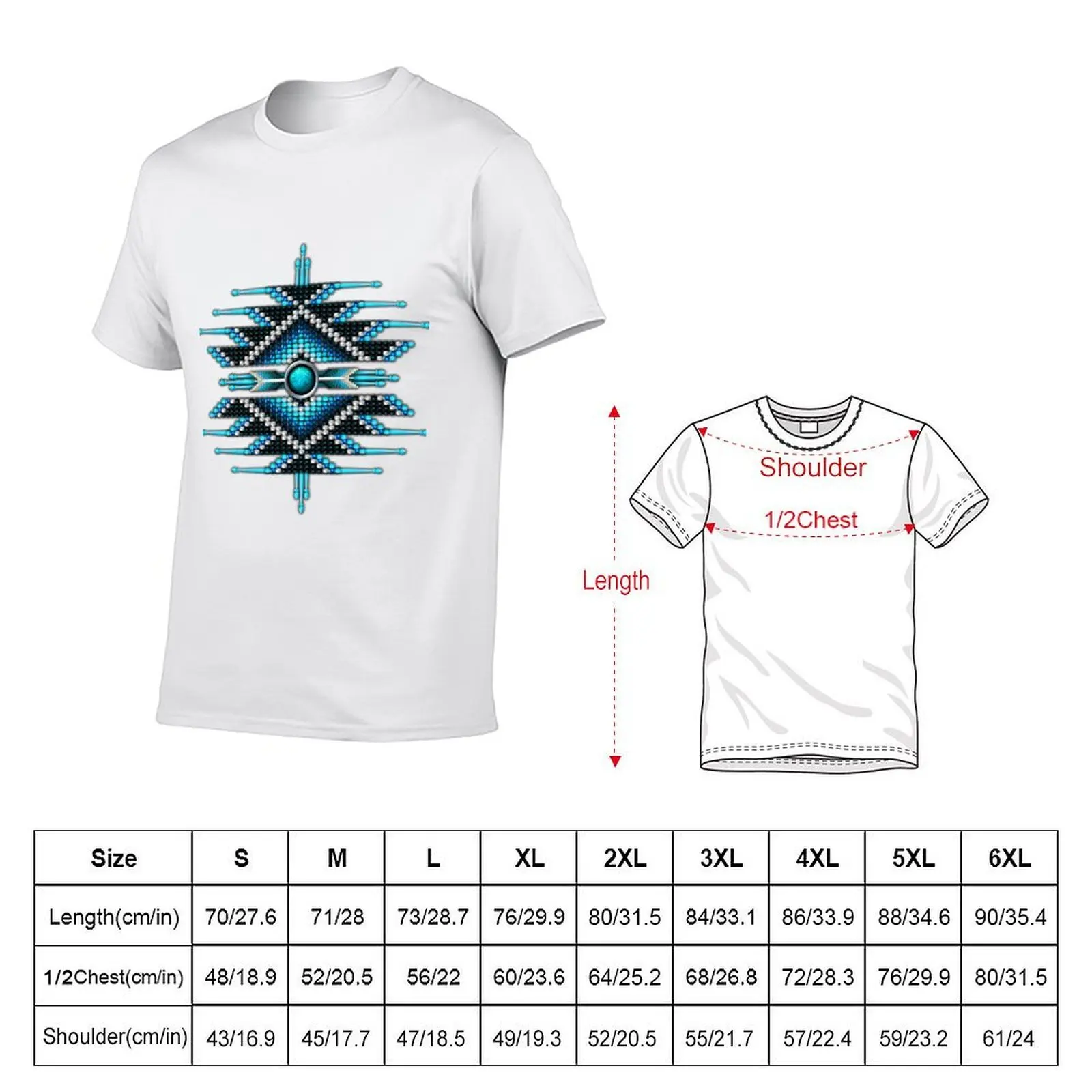 Native American Beadwork 28 T-Shirt man t shirt summer man tshirt T-Shirt