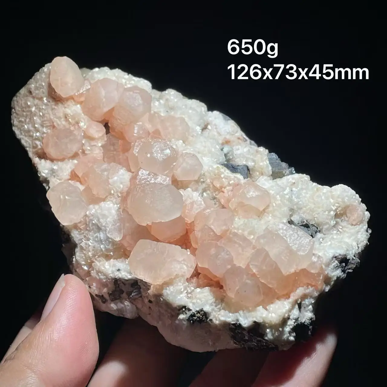 New 100% natural pink calcite, dolomite, pyrite, galena, sphalerite, UV pink and yellow