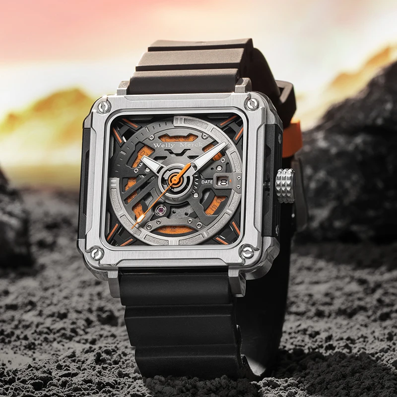 WM Watch Automatic Mechanical Watch Waterproof Classic Casual Business Men's Watch Sapphire Glass Welly Merck Watch WM090M