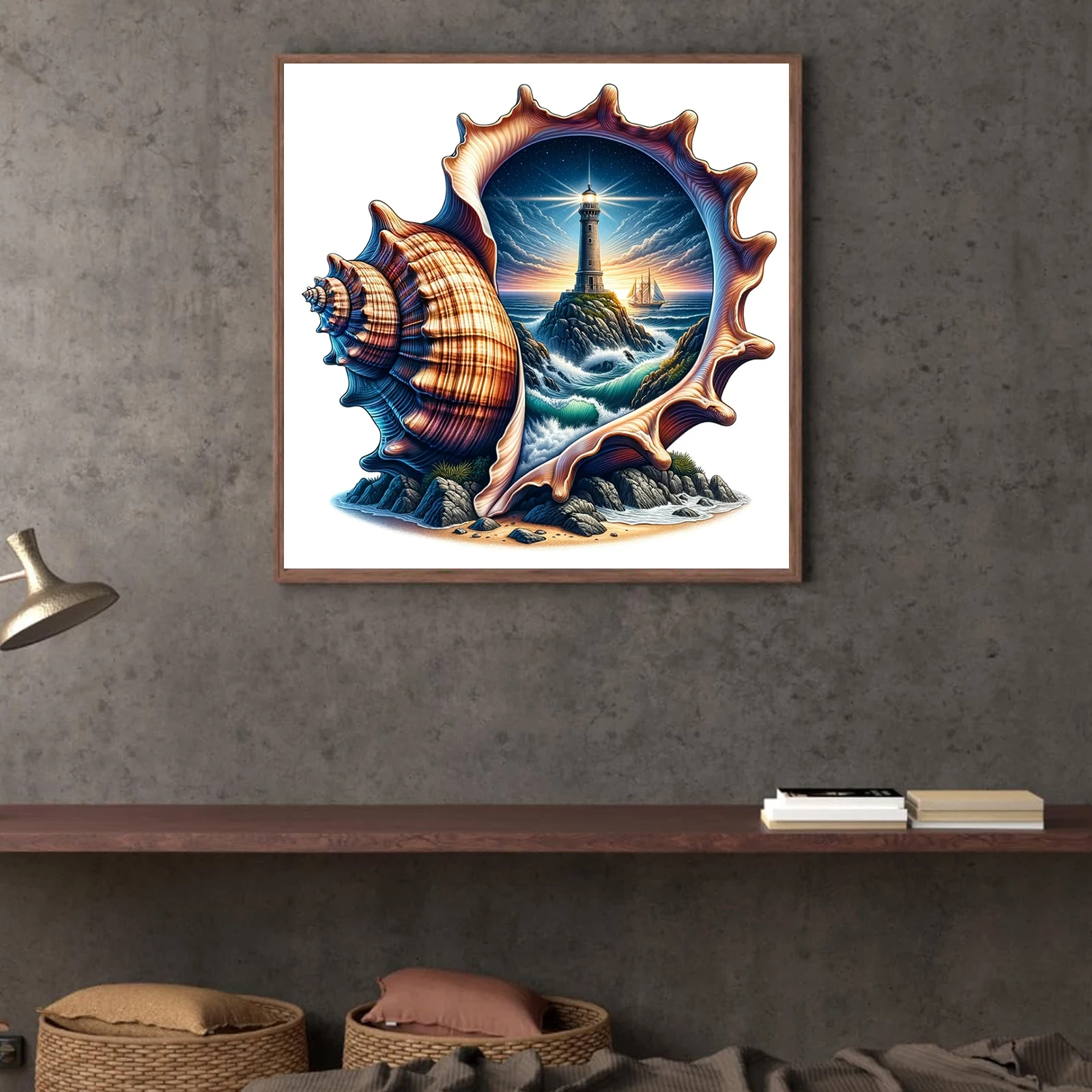Art Craft Ideas For Adults - Abstract Landscape Full DIY 5D Round