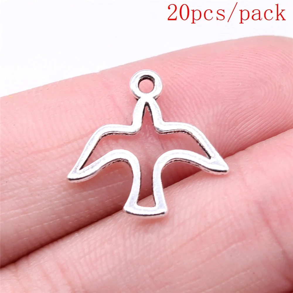 Bulk Charms For Jewelry Making Kit Pendant Diy Jewelry Accessories Hollow Dove Of Peace Charms