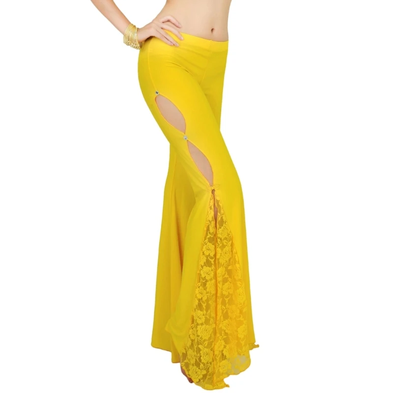 R1WE عالية تمتد الرقص ممارسة قيعان التجفيف السريع النايلون النسيج المهنية الرقصات فتل الرطوبة أزياء رقص #4