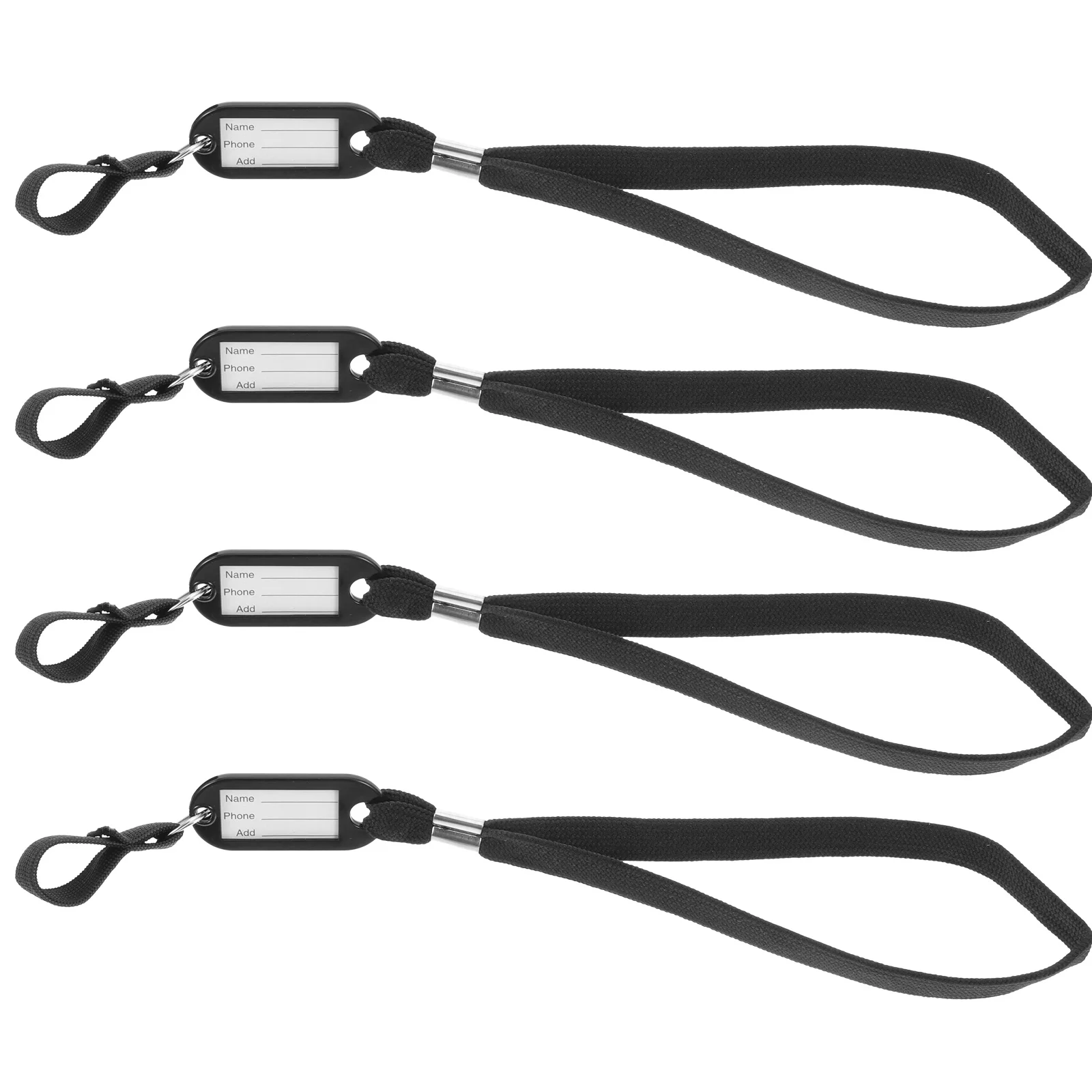 

4pcs Cane Wrist Strap For Elderly Anti-Slip Waterproof Reusable Walking Cane Accessories With Name Tag Anti Lost Lanyard