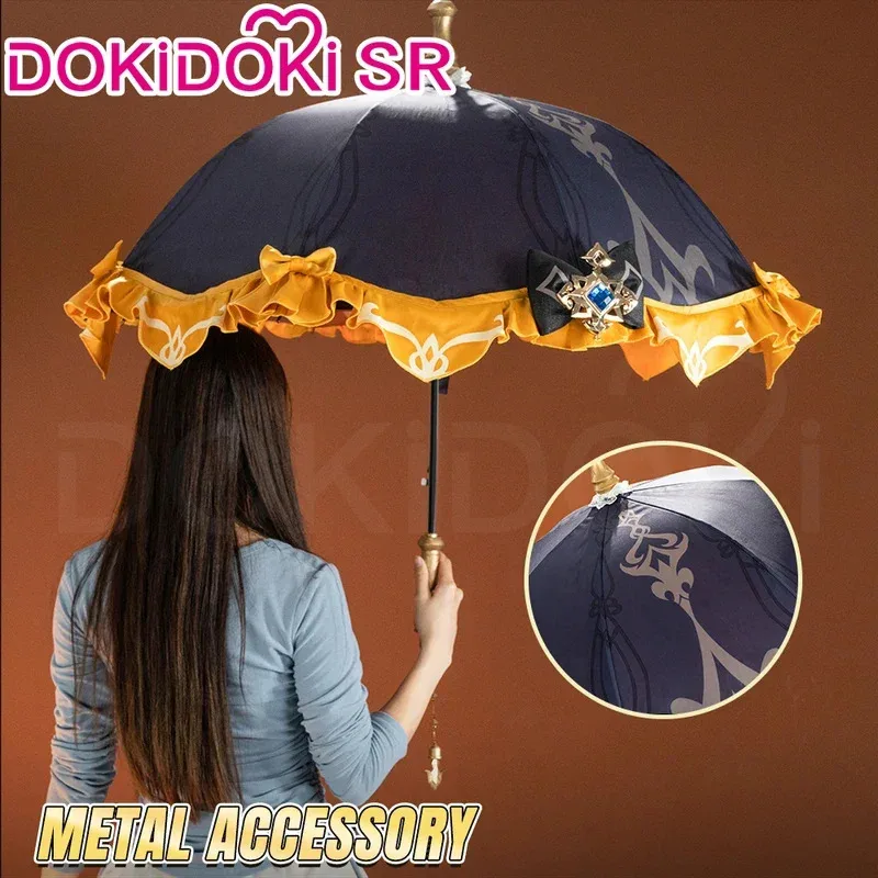 XT8IN STOCK Game Genshin Impact DokiDoki-SR Women Costume Fontaine Navia Cosplay Props Umbrel@XT6！