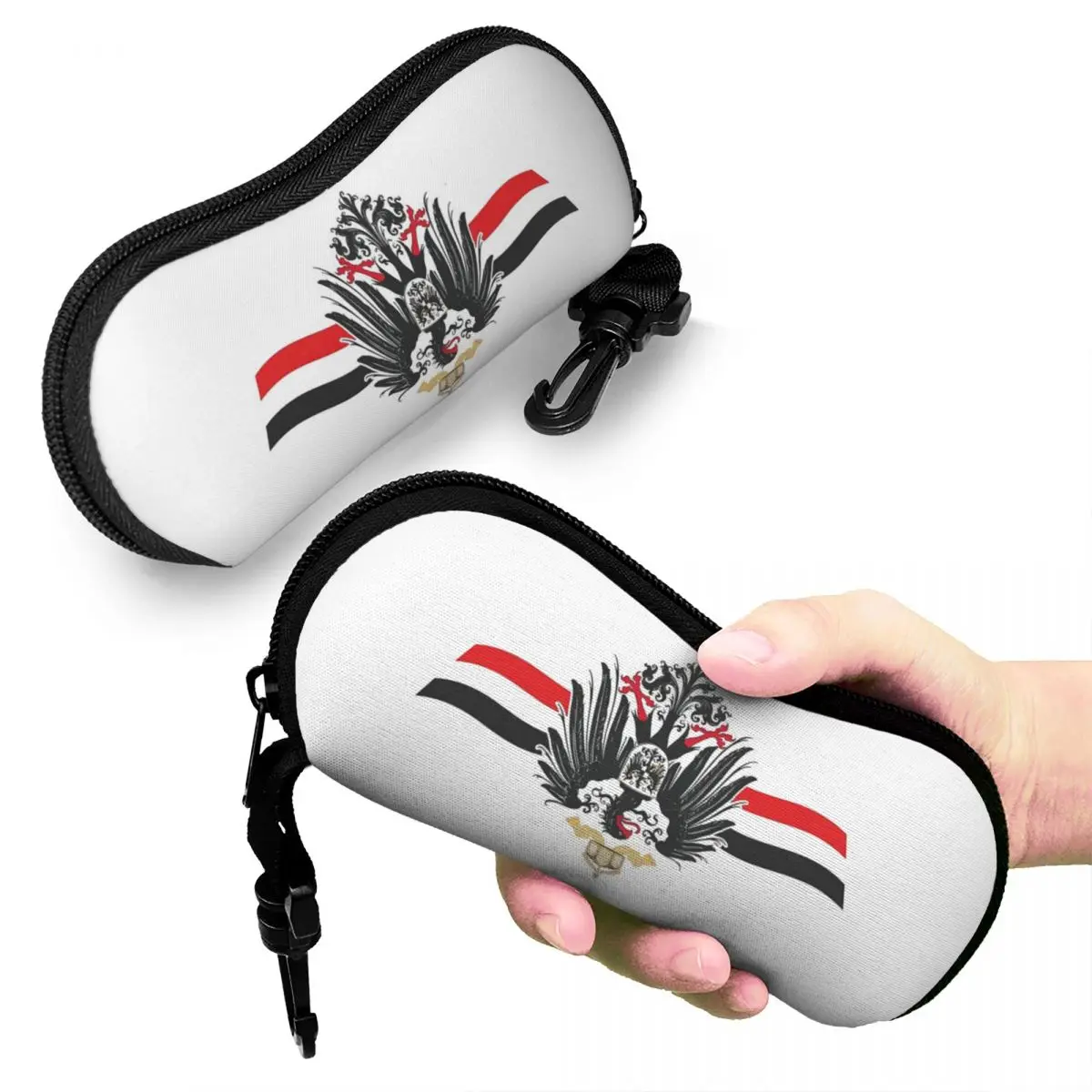 German Empire Flag Imperial Eagle Glasses Case New Germany Glasses Box Office Eye Contacts Case