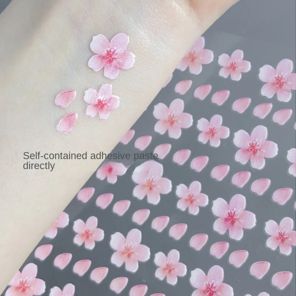 Tatuagem temporária adesivos para maquiagem, impermeável, moda, sakura, glitter, diy