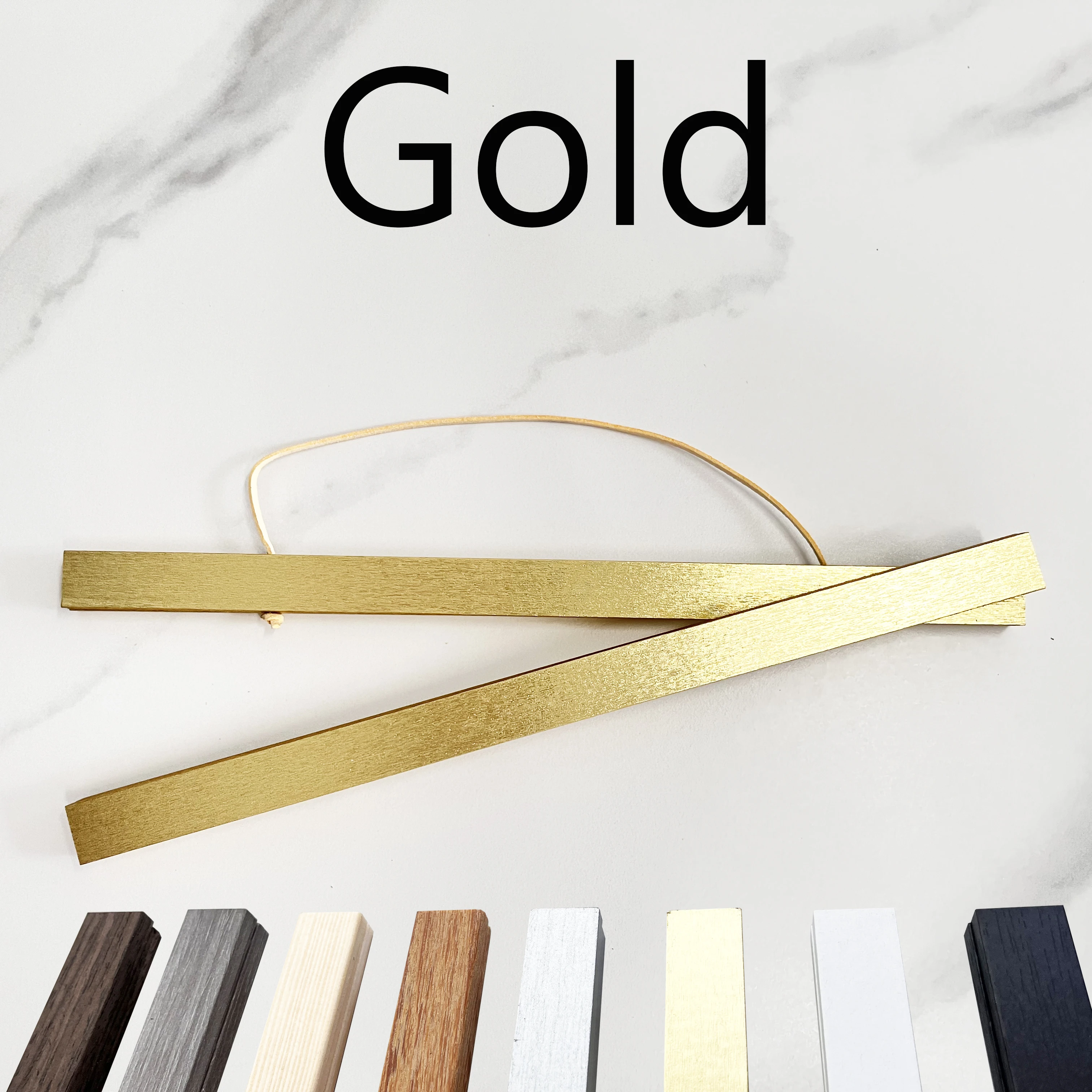 Gold Magnetic Poster Hanger, Easy to Use Frame